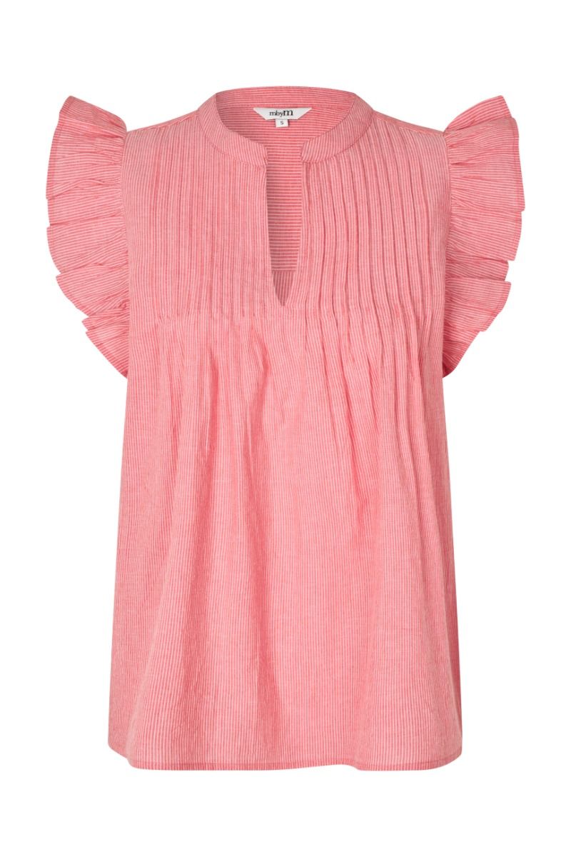 MbyM - Bluse - Gemala-M - Pink Red Stripe 