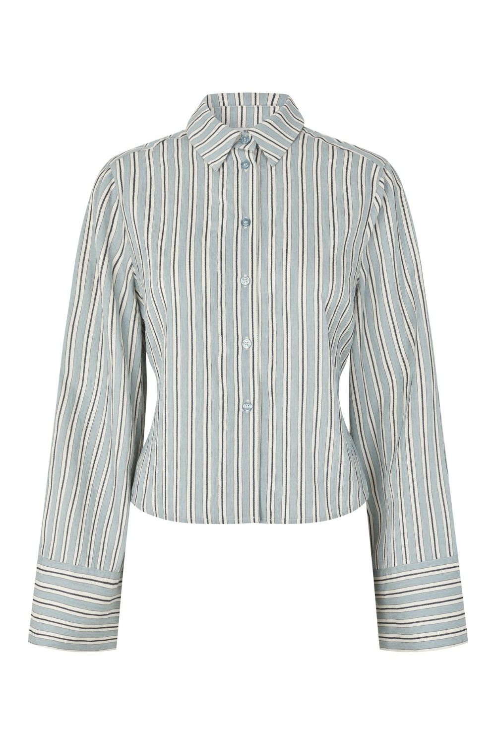Mbym - Skjorte - Kalana-M - Smoke Blue Kleo Stripe