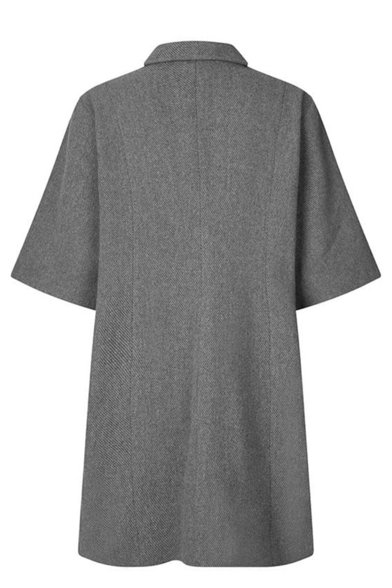 mbyM - Kjole - Bimalani-M - Charcoal Grey Herringbone