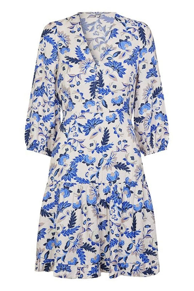 MbyM - Kjole - Rigny-M - Romola Print Nude Blue