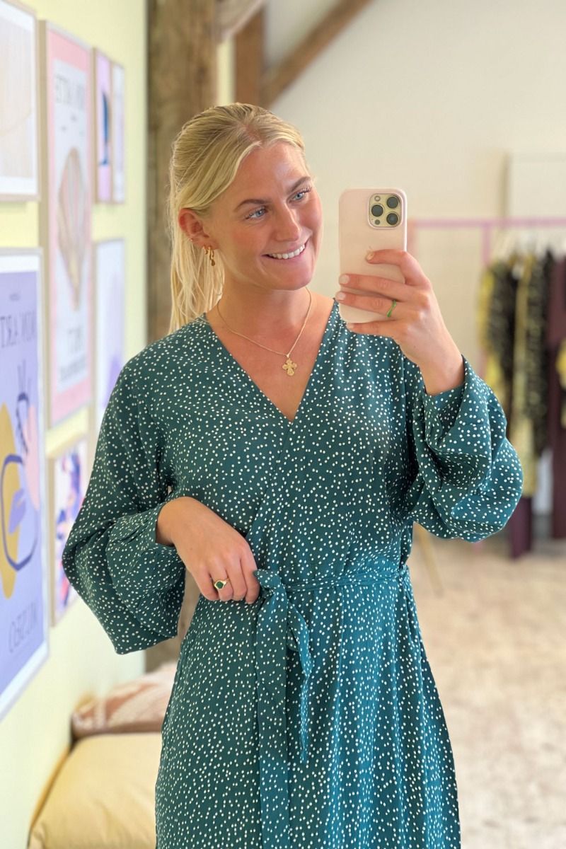 MbyM - Kjole - Sameer-M Dotella Print - Rain Forest