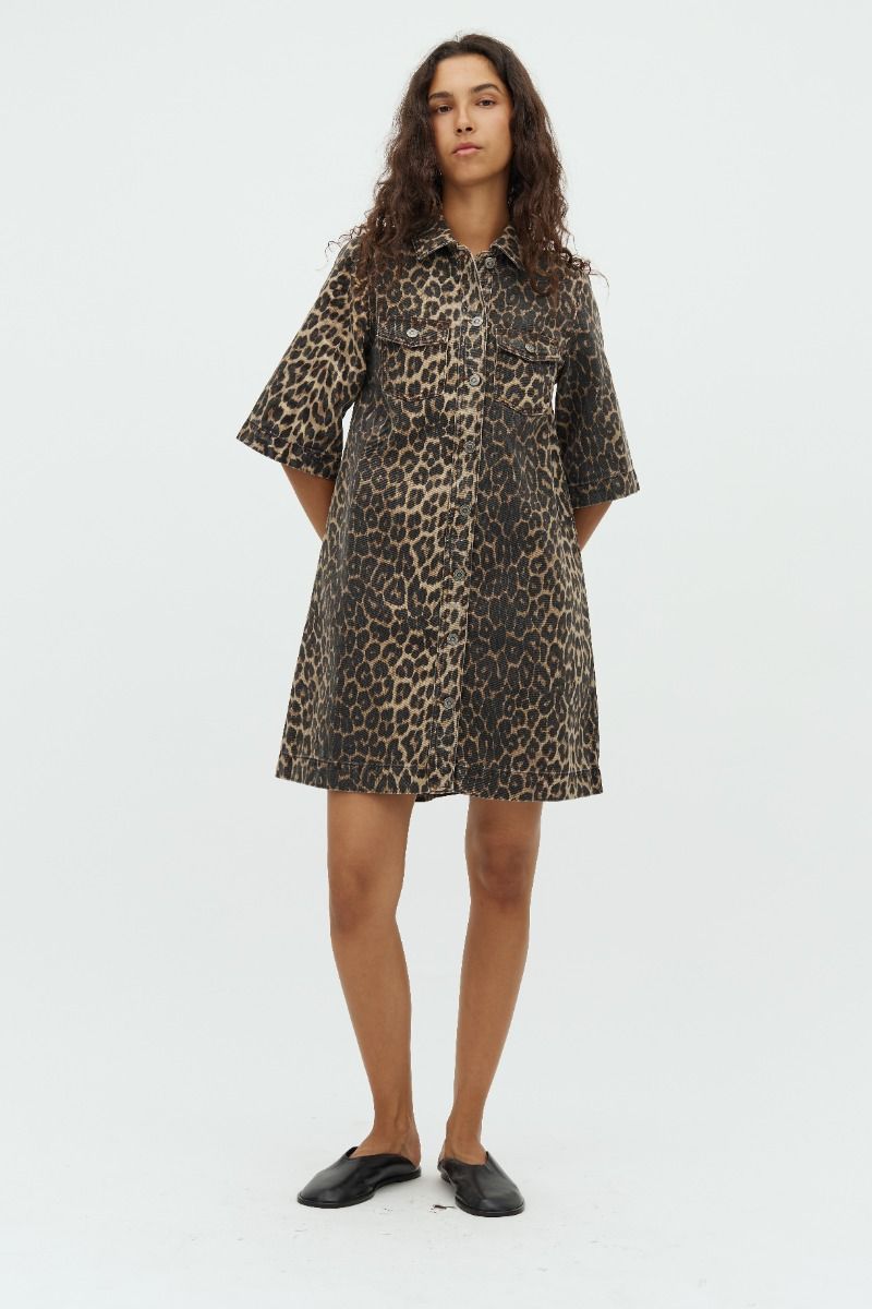 MbyM - Kjole - Mira-M - Leopard Mist 