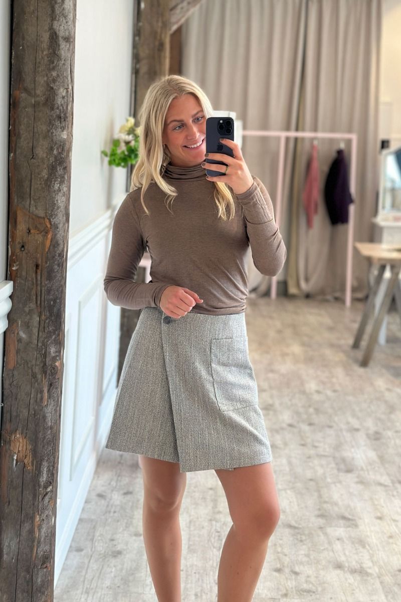 MbyM - Nederdel - Keya-M - Pepper Grey Melange