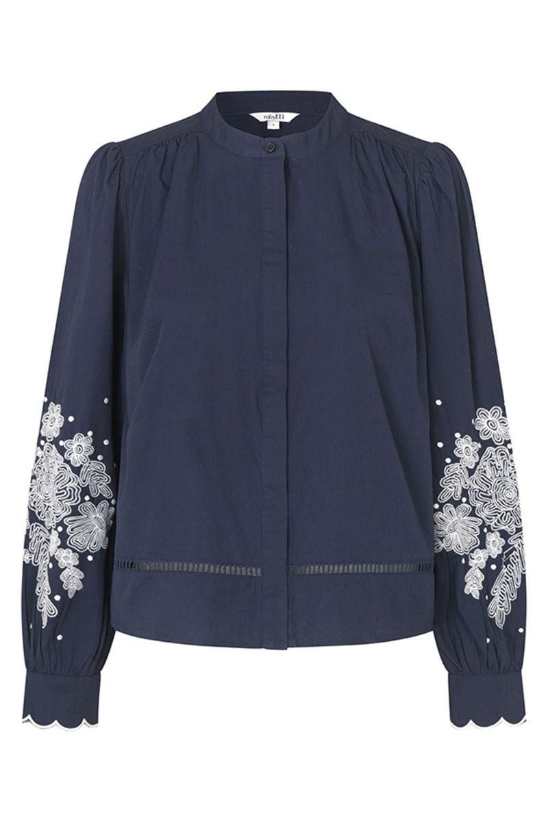 MbyM - Skjorte - Pauline-M - Night Sky Sugar Emb.