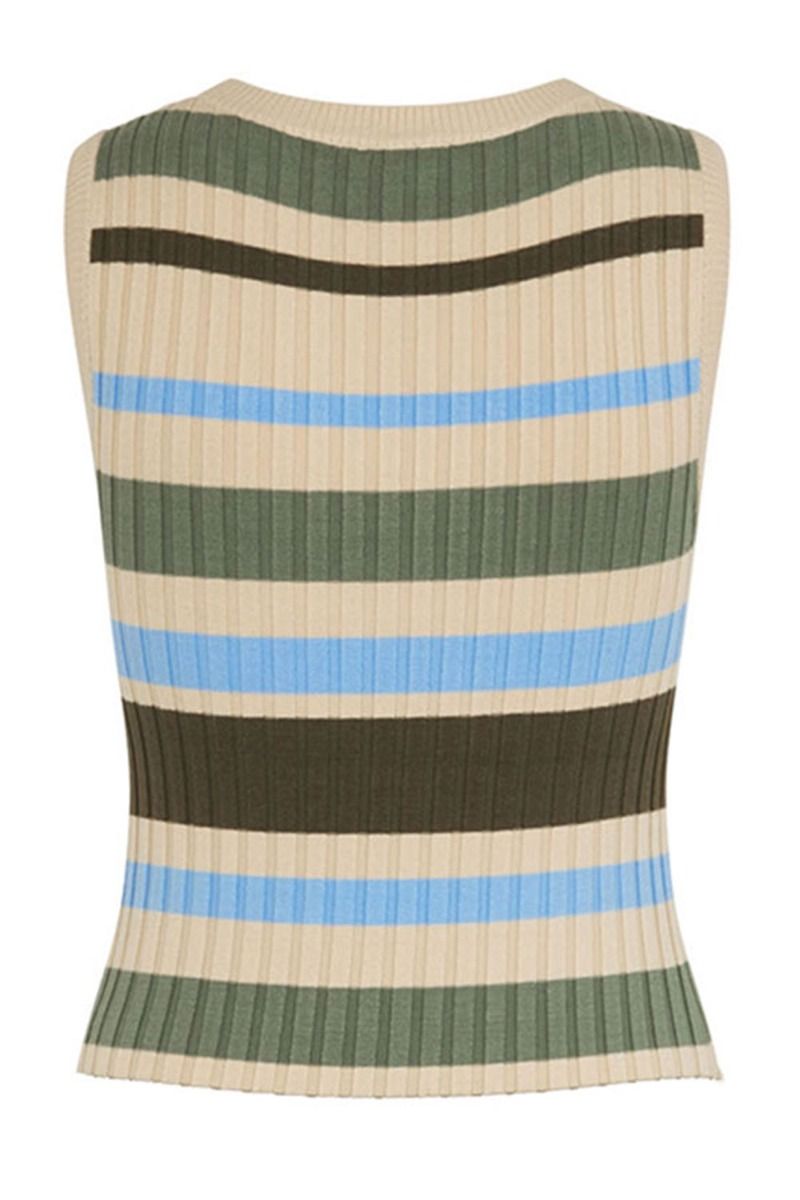 MbyM - Top - Jemima-M - Oyster Stripe