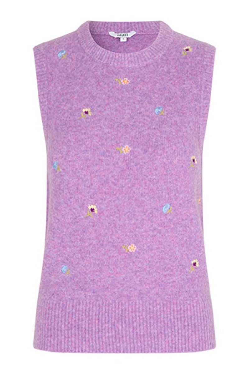 MbyM - Vest - Fredrika Embroidery - Violet Tulle Melange