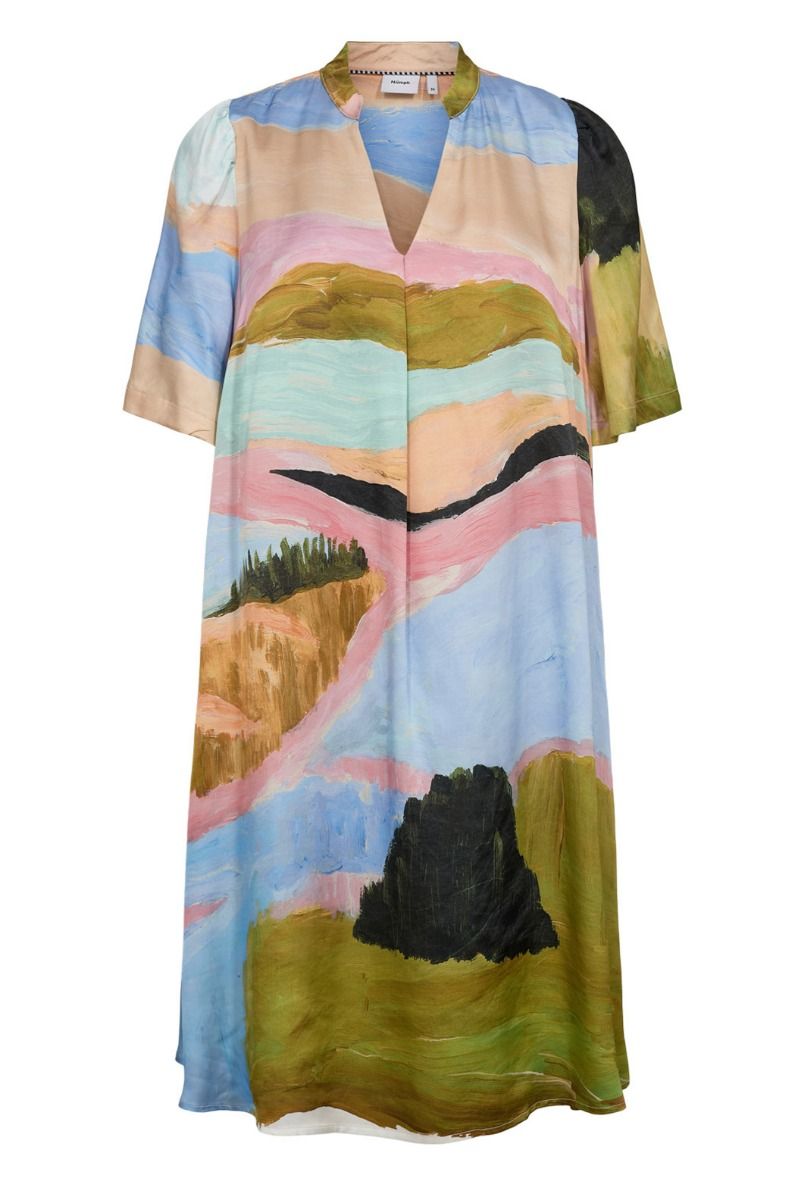 Nümph - Kjole - Meadow V-neck Dress - Peony