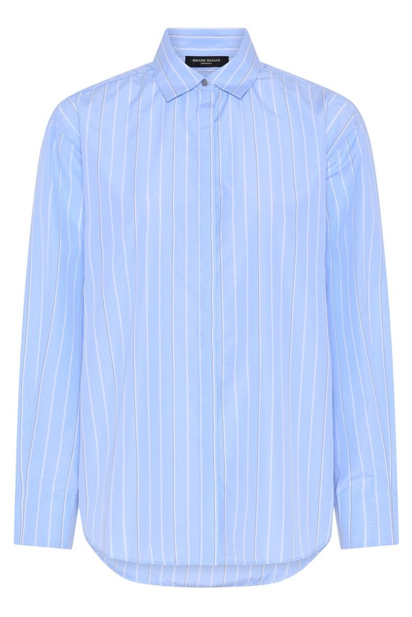Bruuns Bazaar - Skjorte - MesquiteBBBela Shirt - Light Blue Stripe (Levering midt marts)
