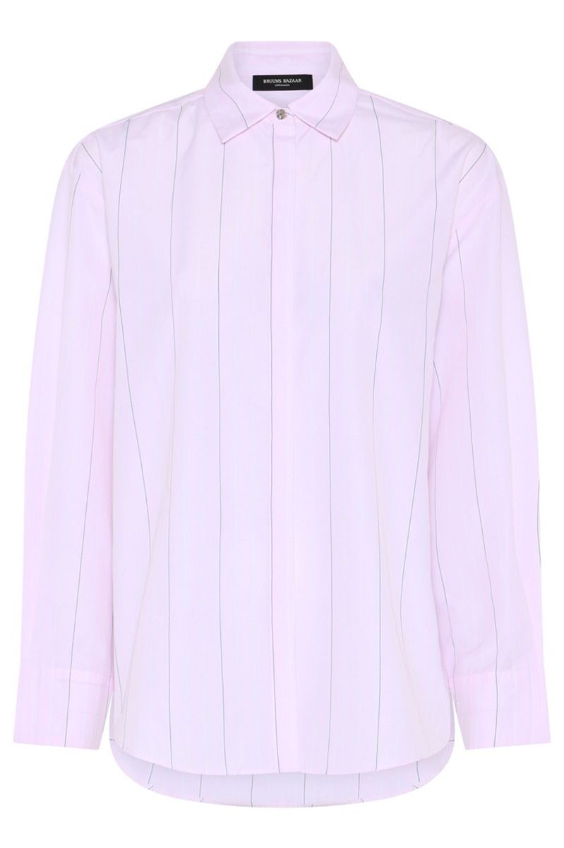 Bruuns Bazaar - Skjorte - MesquiteBBBela Shirt - Pastel Pink Stripe (Levering midt marts)
