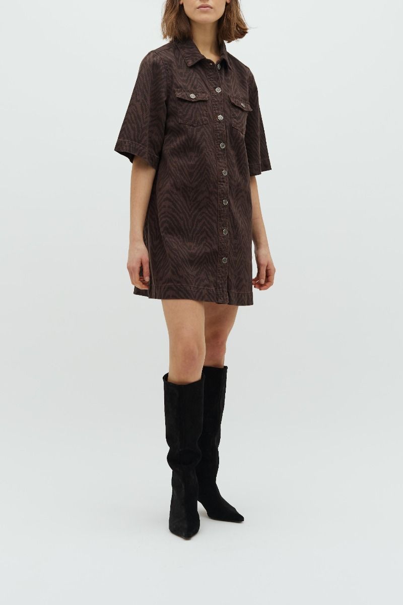 Global Funk - Kjole - Mira-G - Brown Zebra Mist 