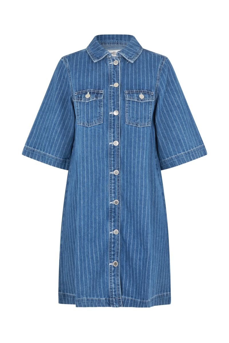 Global Funk - Kjole - Mira-G - Midt Blue Stripe