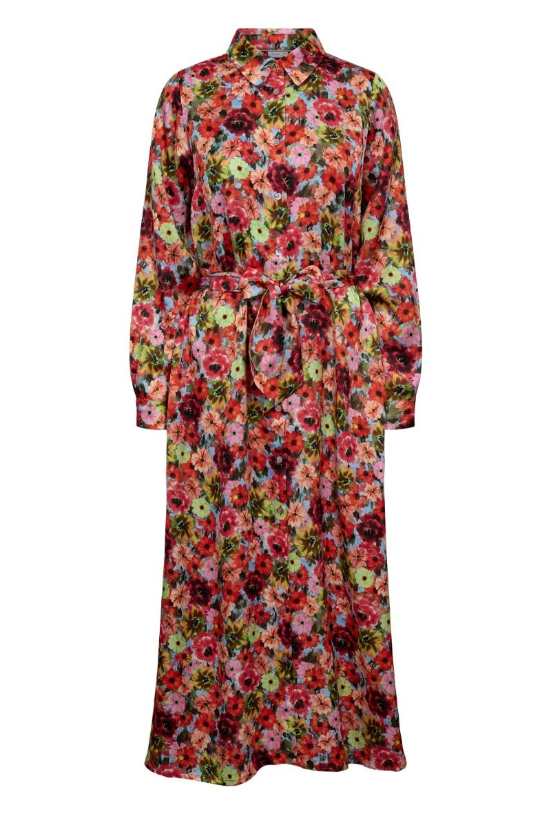 Nümph - Kjole - Mista Shirt Dress - Fiery Red