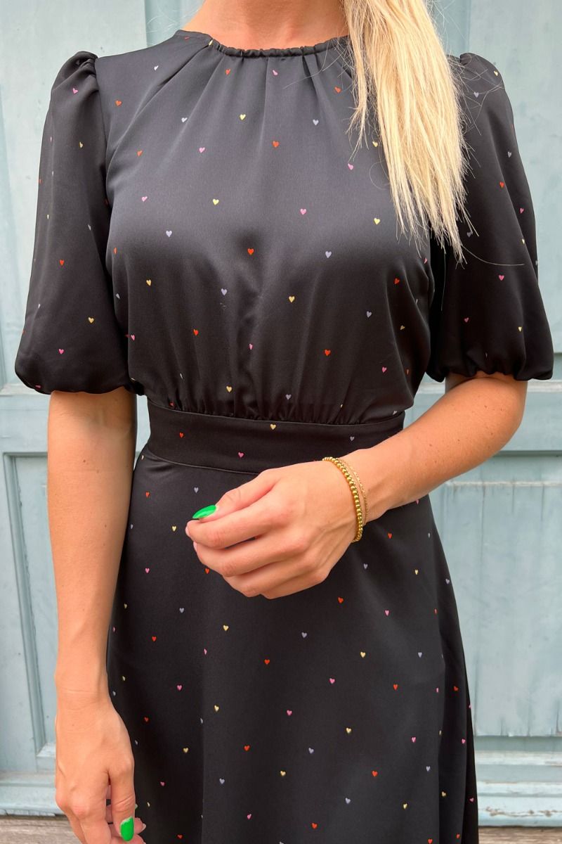 Modström - Kjole - BixMD Print Dress - Rainbow Hearts