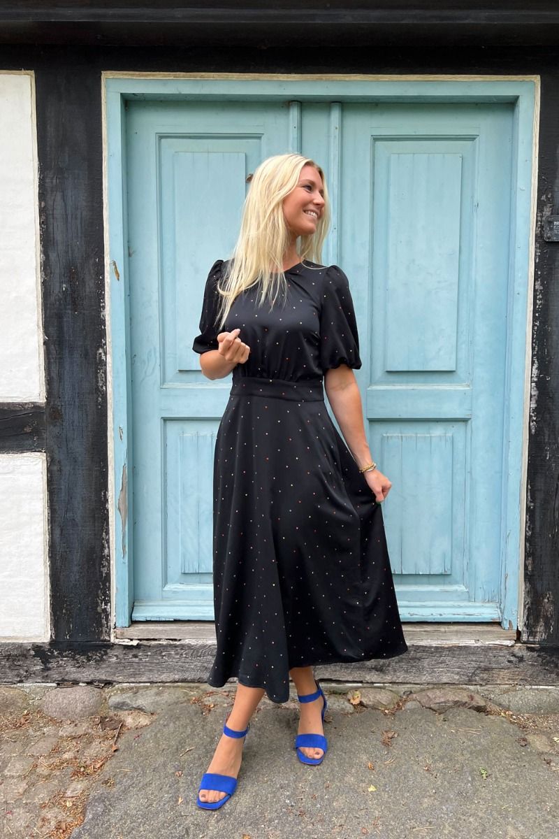 Modström - Kjole - BixMD Print Dress - Rainbow Hearts