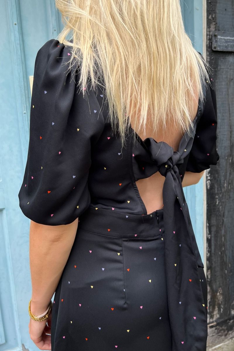 Modström - Kjole - BixMD Print Dress - Rainbow Hearts