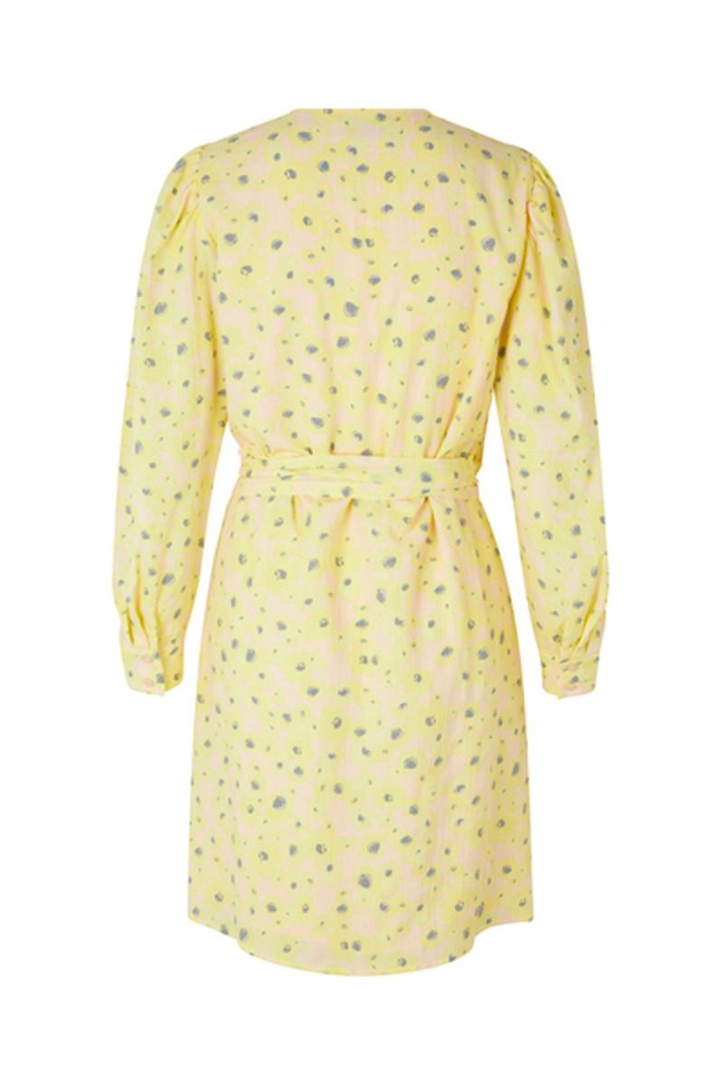 Modström - Kjole - CupidMD Print - Aqua Yellow Flower