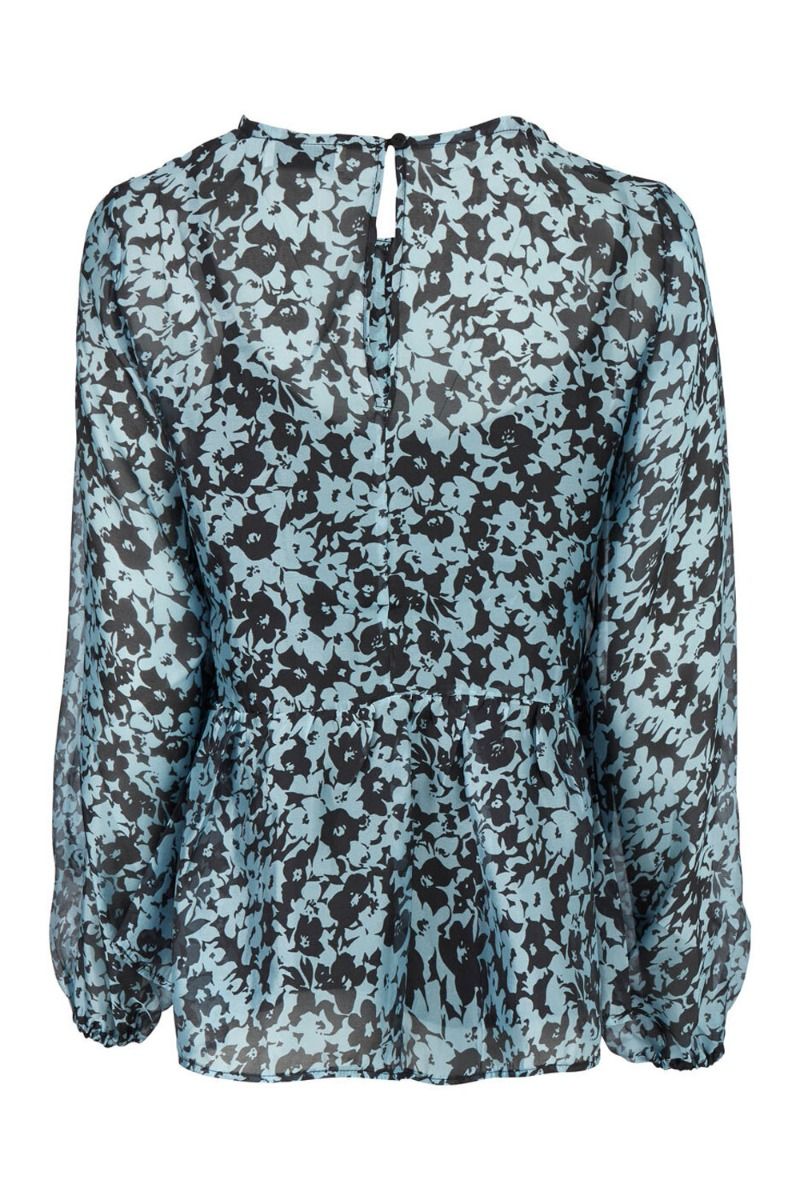 Modström - Bluse - Honny Print Top - Buttercup Blue