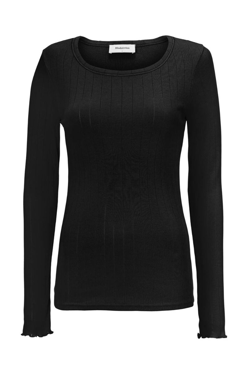 Modström - Bluse - Issy LS T-shirt - Black