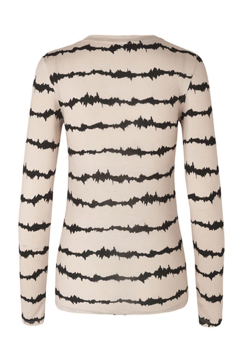 Modström - Bluse - Patience Print LS T-shirt - Tie Dye Lines