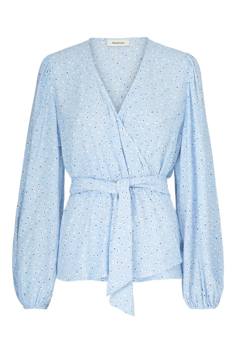 Modström - Bluse - Tammi Print Top - Blue Mini Bloom