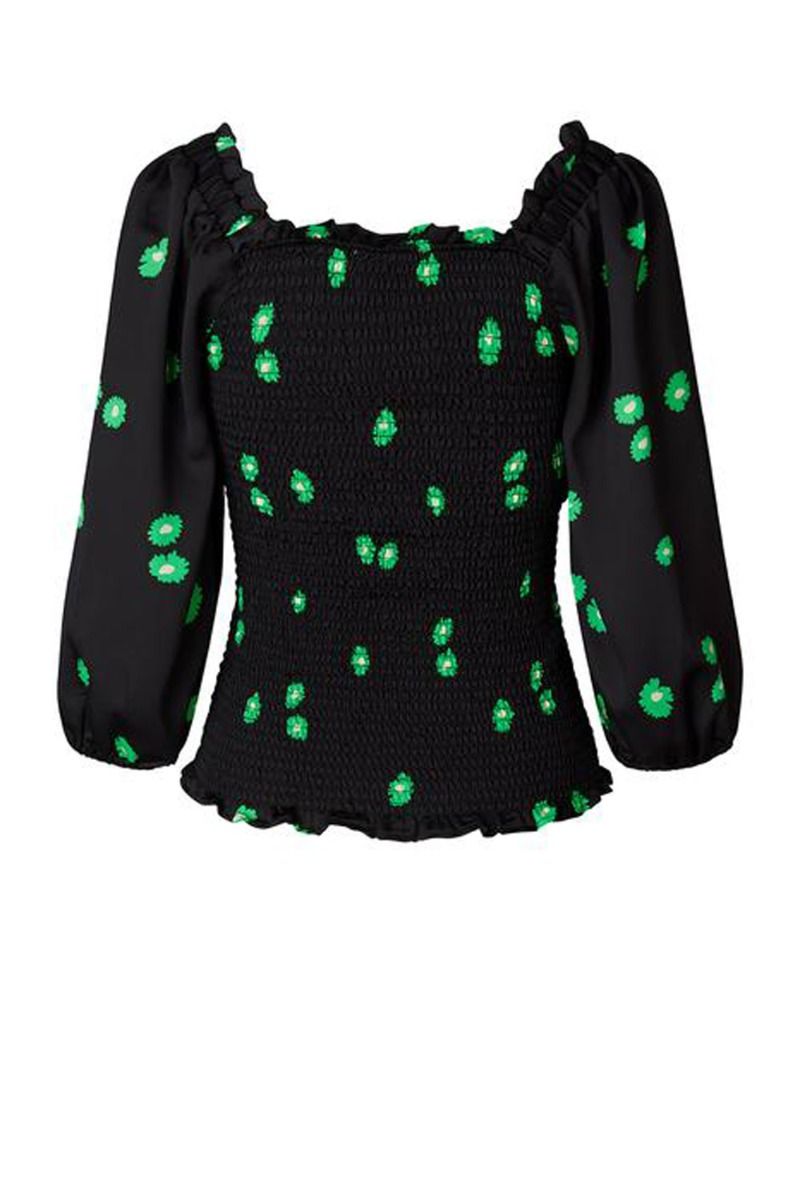 Modström - Bluse - Tappie Print Top - Green Daisy