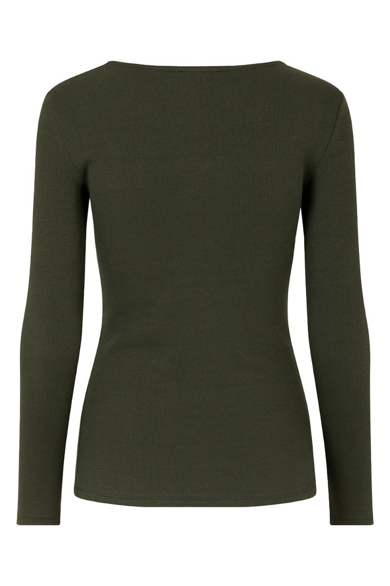 Modström - Bluse - ToxieMD LS Top - Deep Pine