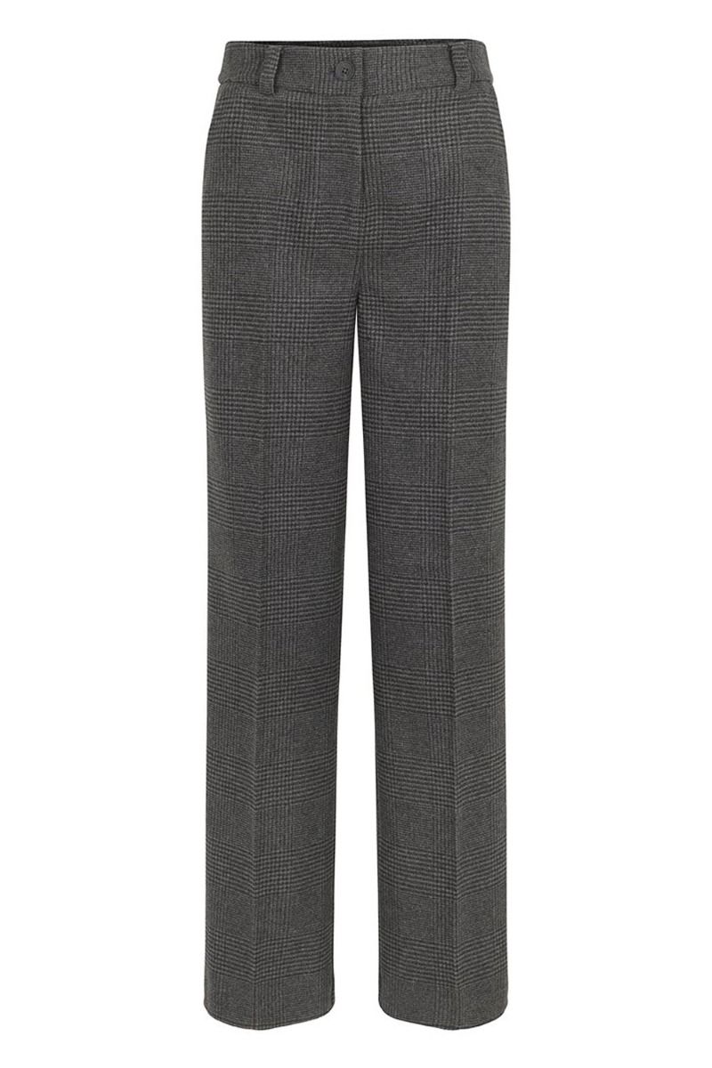 Modström - Bukser - Gale Check Pants - Cox Grey Check
