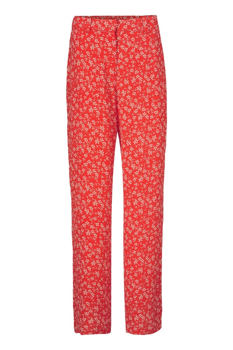 Modström - Bukser - Lotte Print Pants - Cherry Blossom