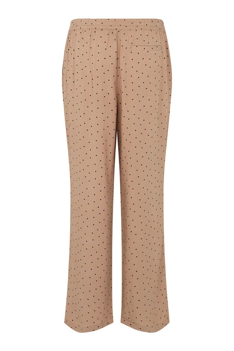 Modström - Bukser - Talle Print Pants - Camel Polka