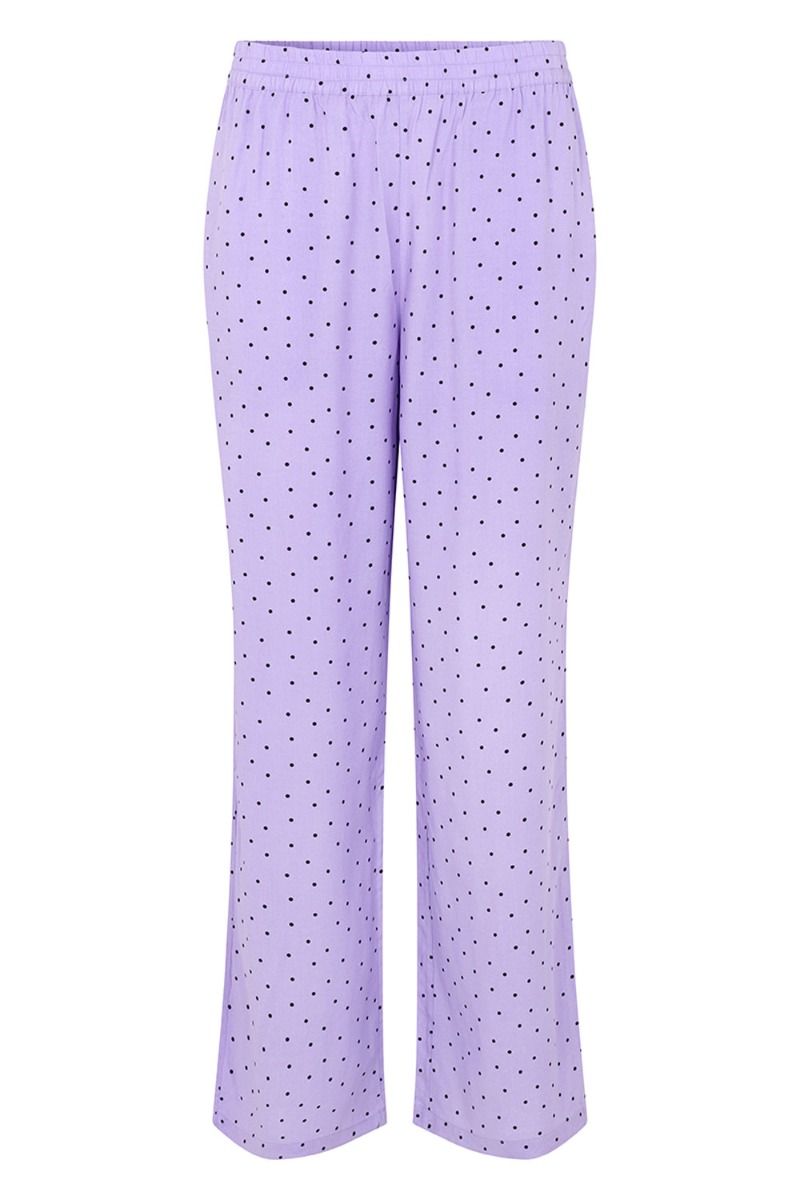 Modström - Bukser - Talle Print Pants - Lavender Polka