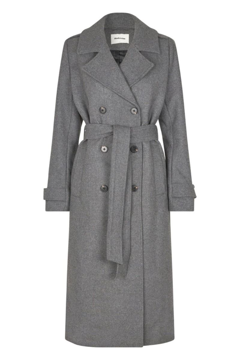 Modström - Jakke - ShayMD Coat - Dark Grey Melange