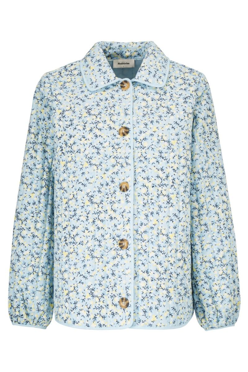 Modström - Jakke - Tonni Print Jacket - Blue Tulip