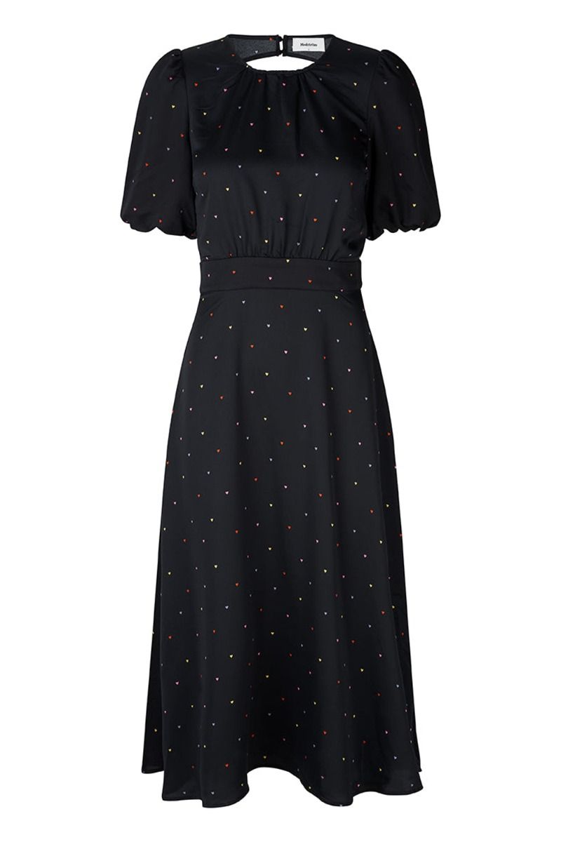 Modström - Kjole - BixMD Print Dress - Rainbow Hearts