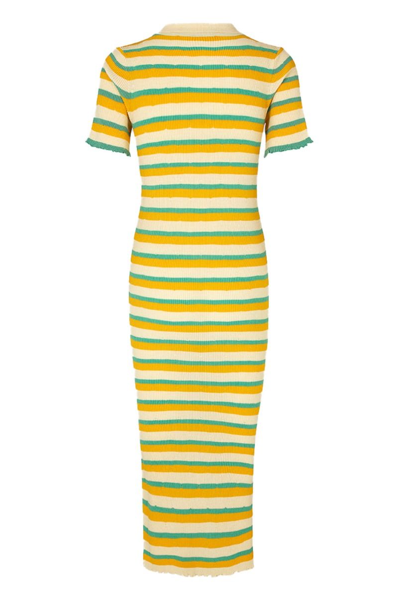 Modström - Kjole - DorisMD Dress - Jade Gold Stripe