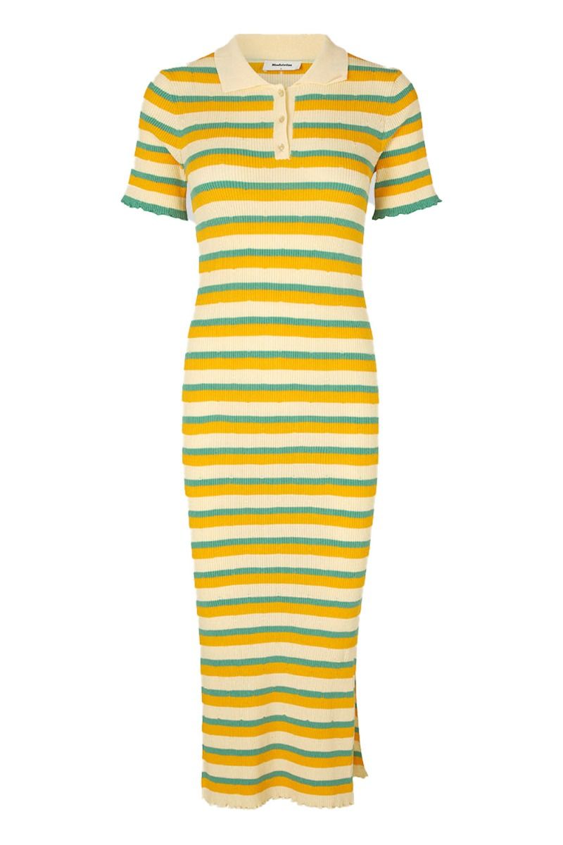 Modström - Kjole - DorisMD Dress - Jade Gold Stripe