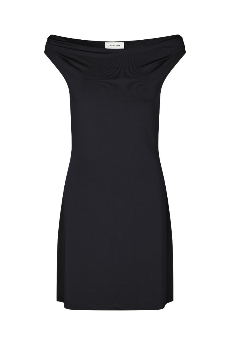 Modström - Kjole - HimaMD Off-shoulder Dress - Black 