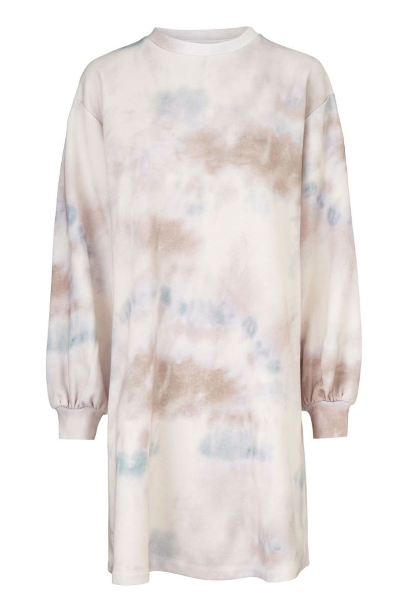 Modström - Kjole - Holly Print Dress - Sage Tie Dye