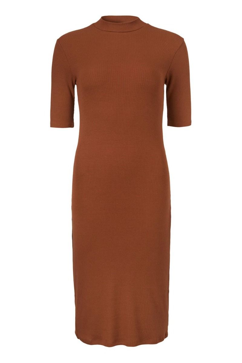 Modström - Kjole - Krown T-shirt Dress - Deep Mahogony