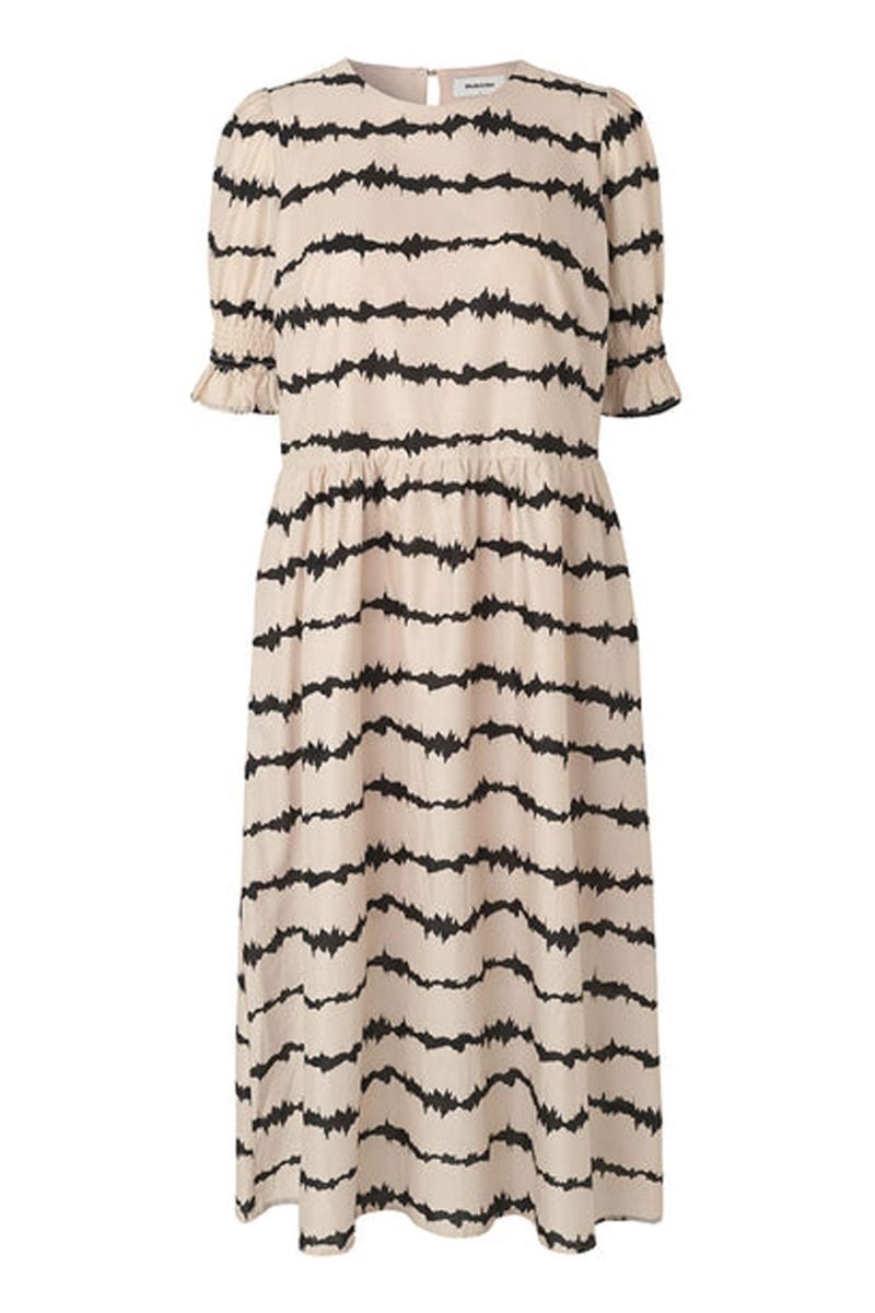 Modström - Kjole - Poem Print Dress - Tie Dye Lines