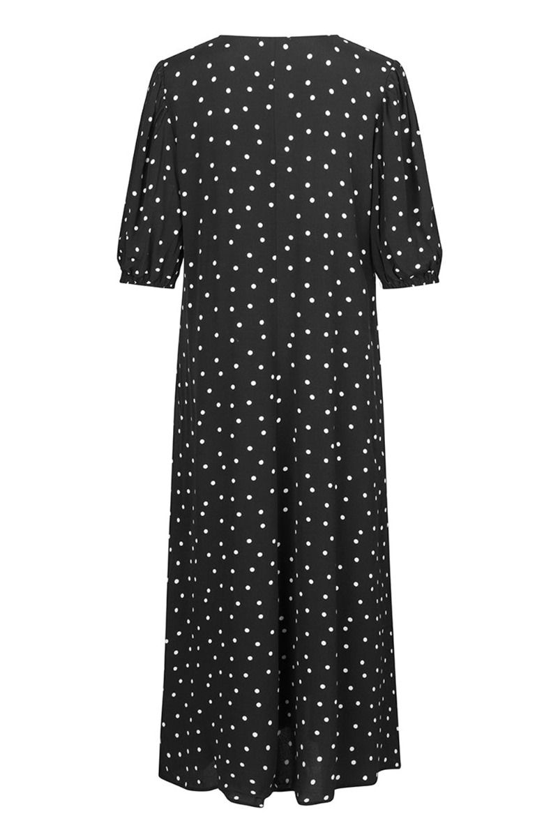 Modström - Kjole - Ridder Print Dress - Black Polka Dot