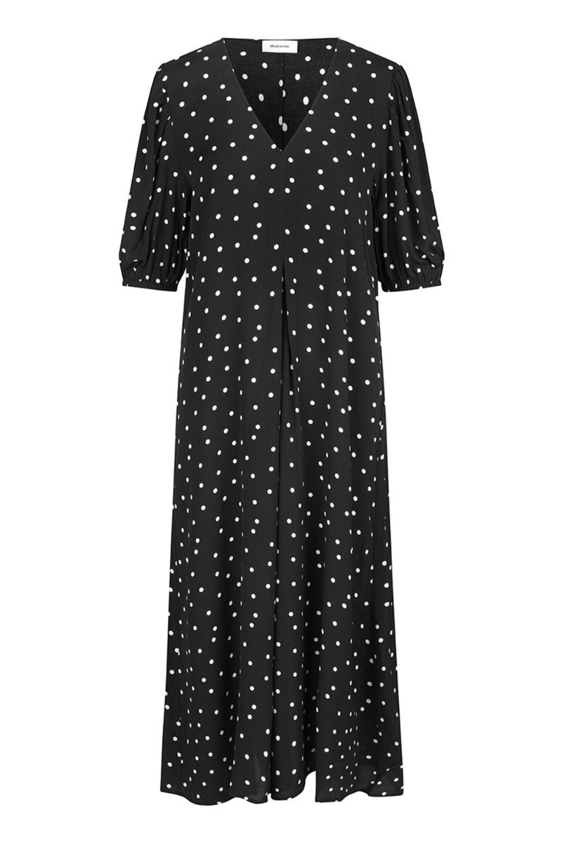 Modström - Kjole - Ridder Print Dress - Black Polka Dot