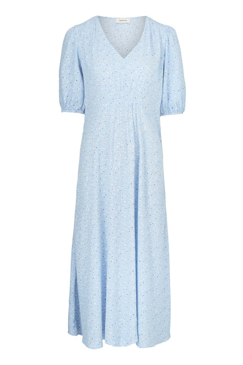 Modström - Kjole - Tammi Print Dress - Blue Mini Bloom