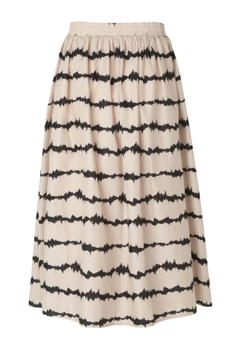 Modström - Nederdel - Poem Print Skirt - Tie Dye Lines