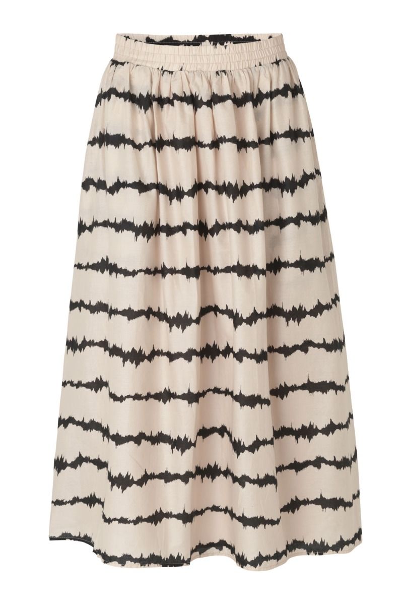 Modström - Nederdel - Poem Print Skirt - Tie Dye Lines