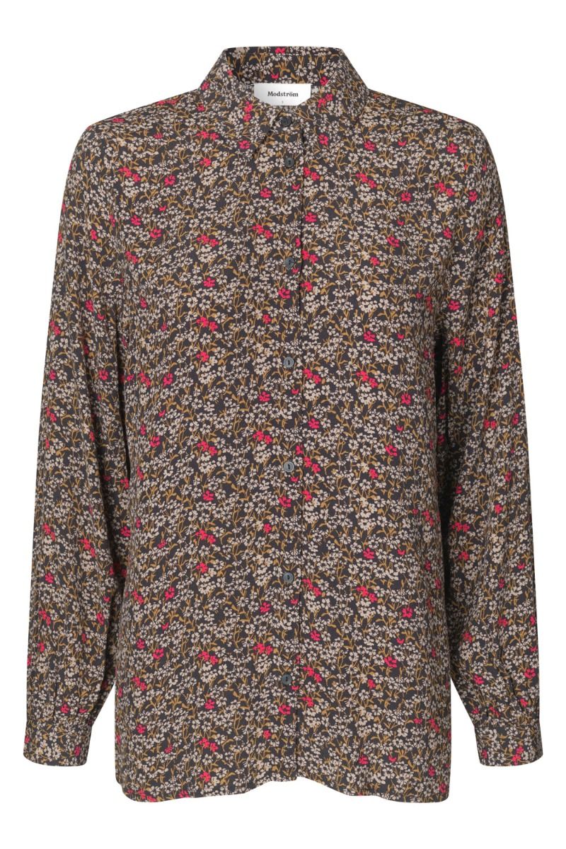 Modström - Skjorte - FloryMD Print Shirt - Vibrant Fall Flower