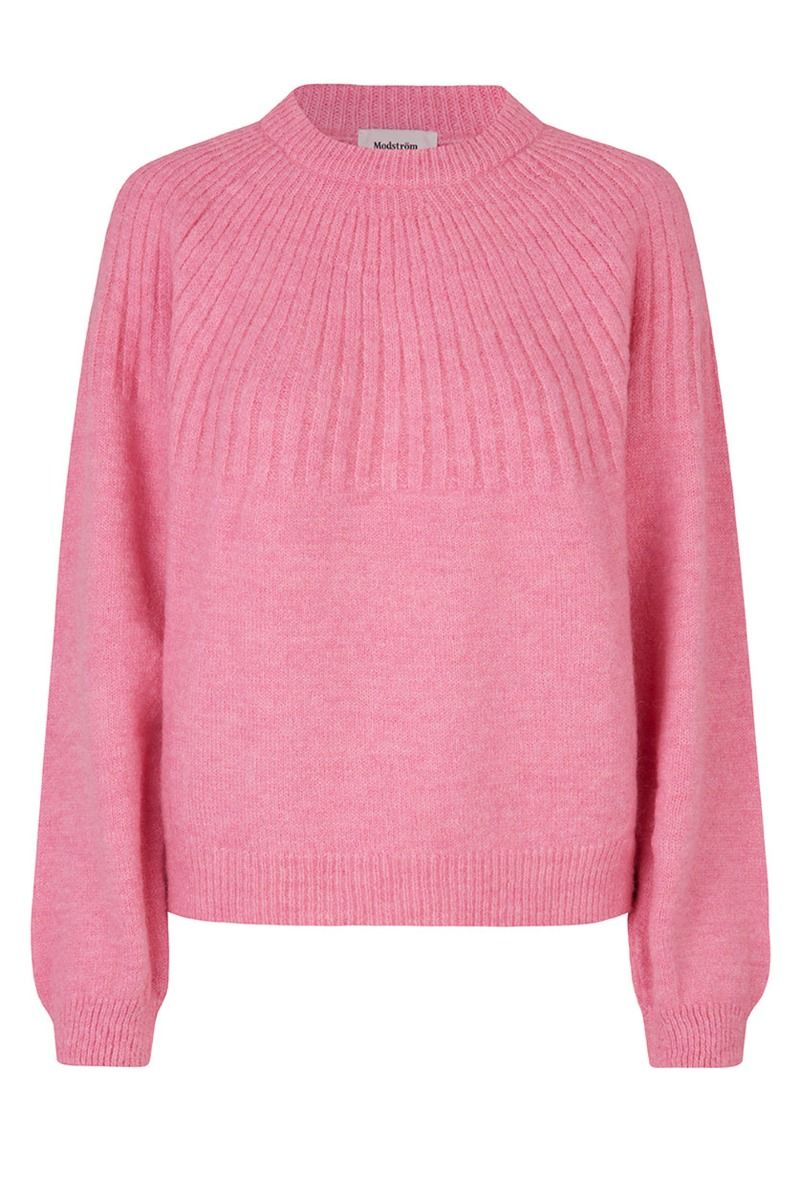 Modström - Strik - Truce O-Neck - Cosmos Pink