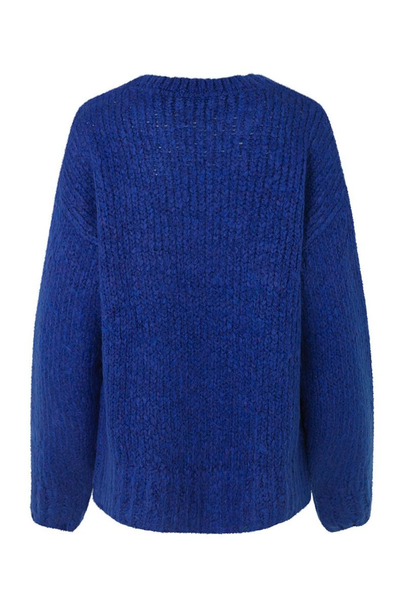 Modström - Strik - Valentia O-Neck - Electric Blue