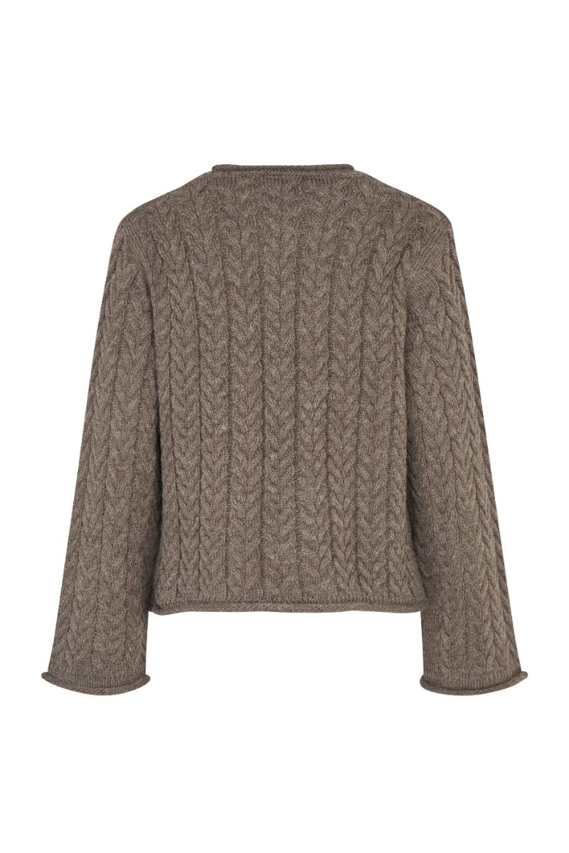 Modström - Strik - KurtisMD O-neck - Chocolate Chip