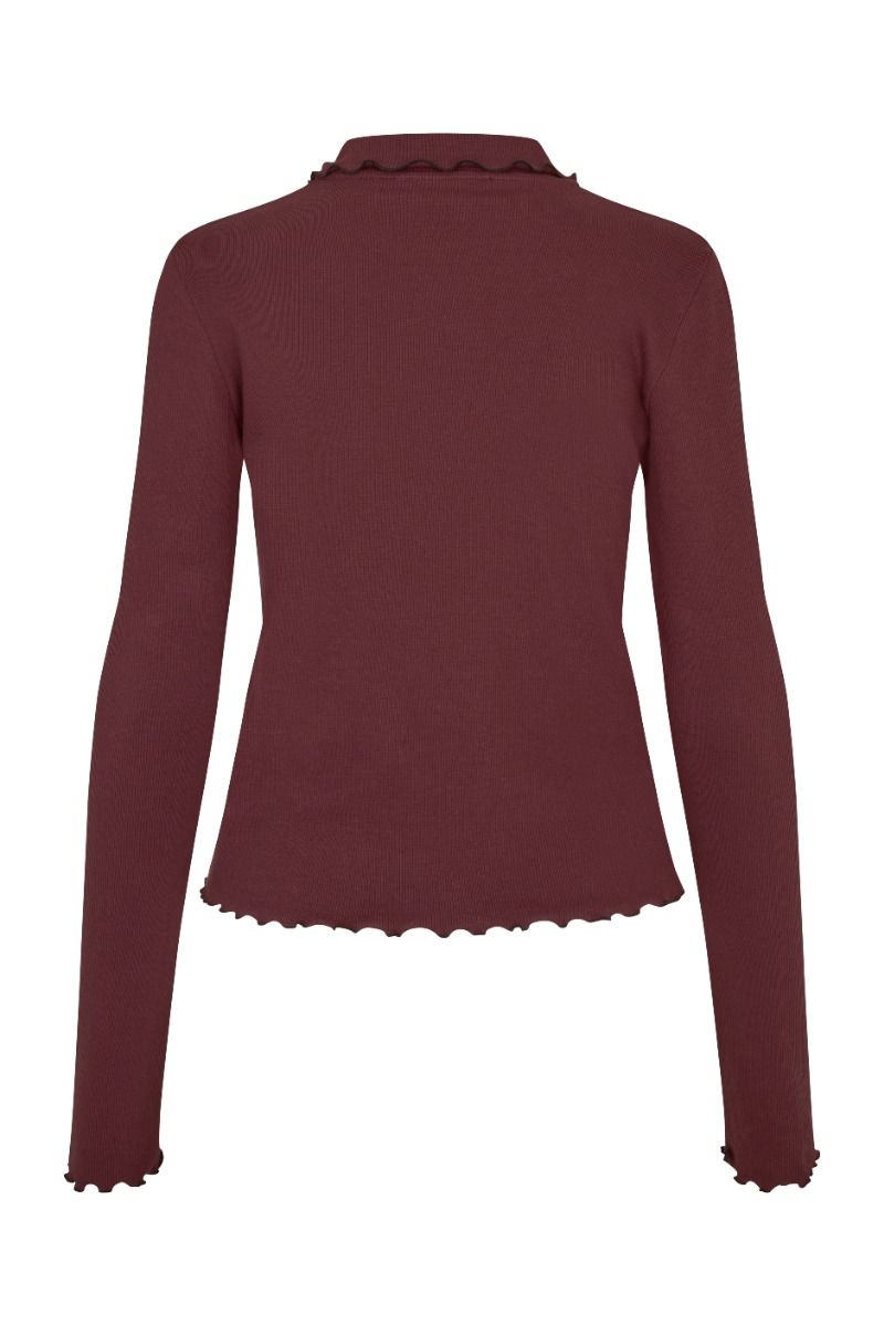 Modström - Bluse - Magdalonemd LS Polo - Andorra