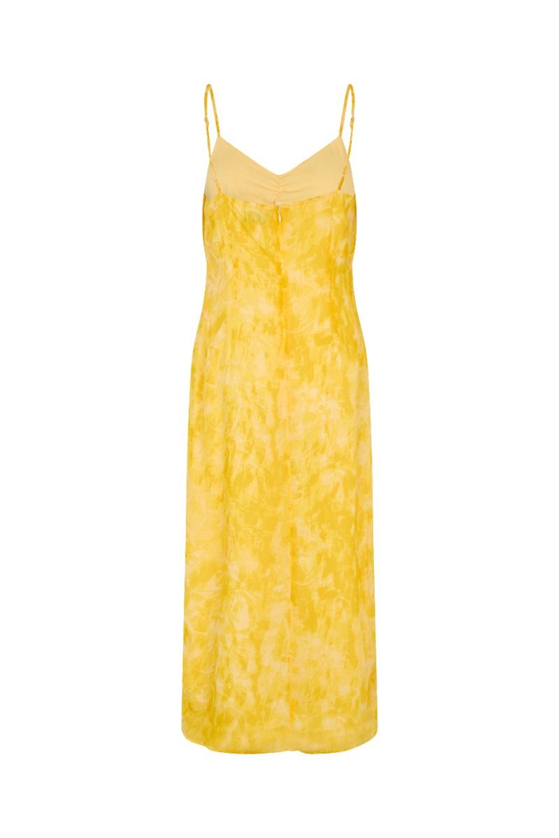 Modström - Kjole - NapthaliMD Print Strap Dress - Sunflower